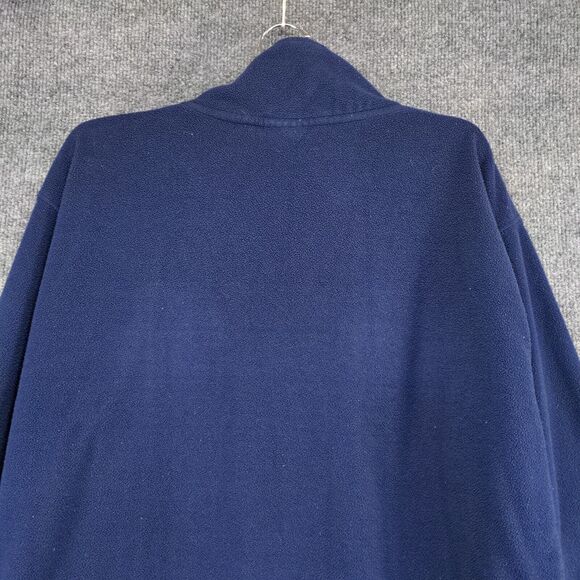 Red Oak Men's 1/4 Zip Fleece Jacket Blue Medium Notre Dame Embroidered - Picture 7 of 13